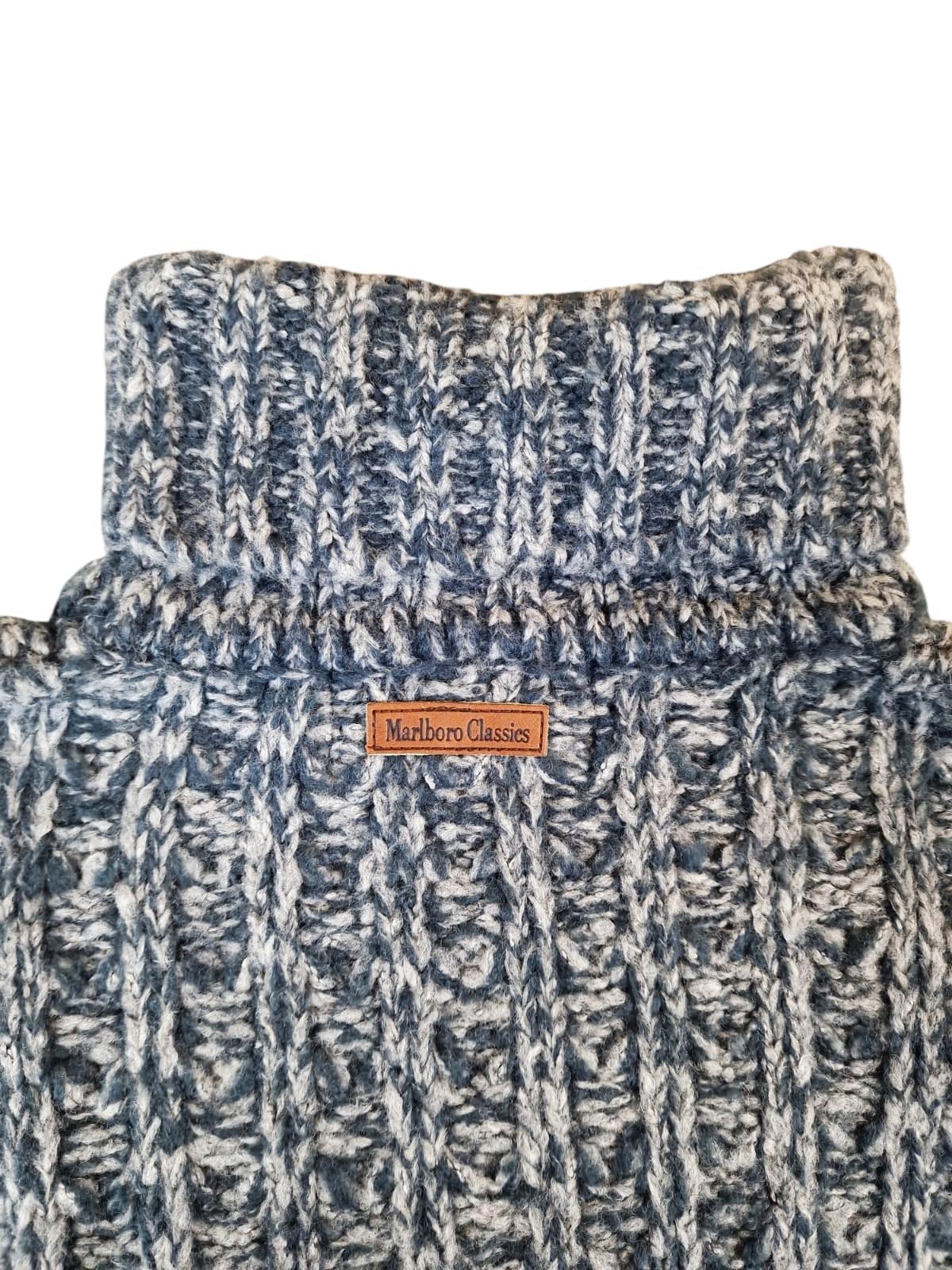 Maglione dolcevita uomo Marlboro Classics lana grossa vintage