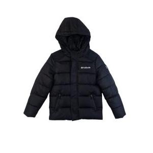 Giubbino bomber con cappuccio nero  bambino
