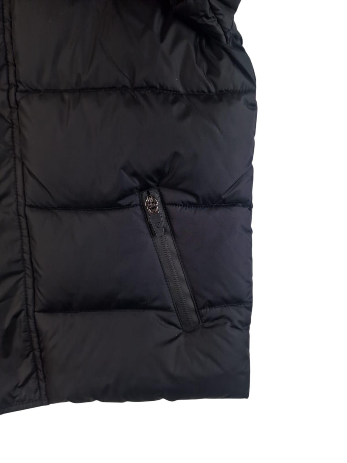 Giubbino bomber con cappuccio nero Givova bambino