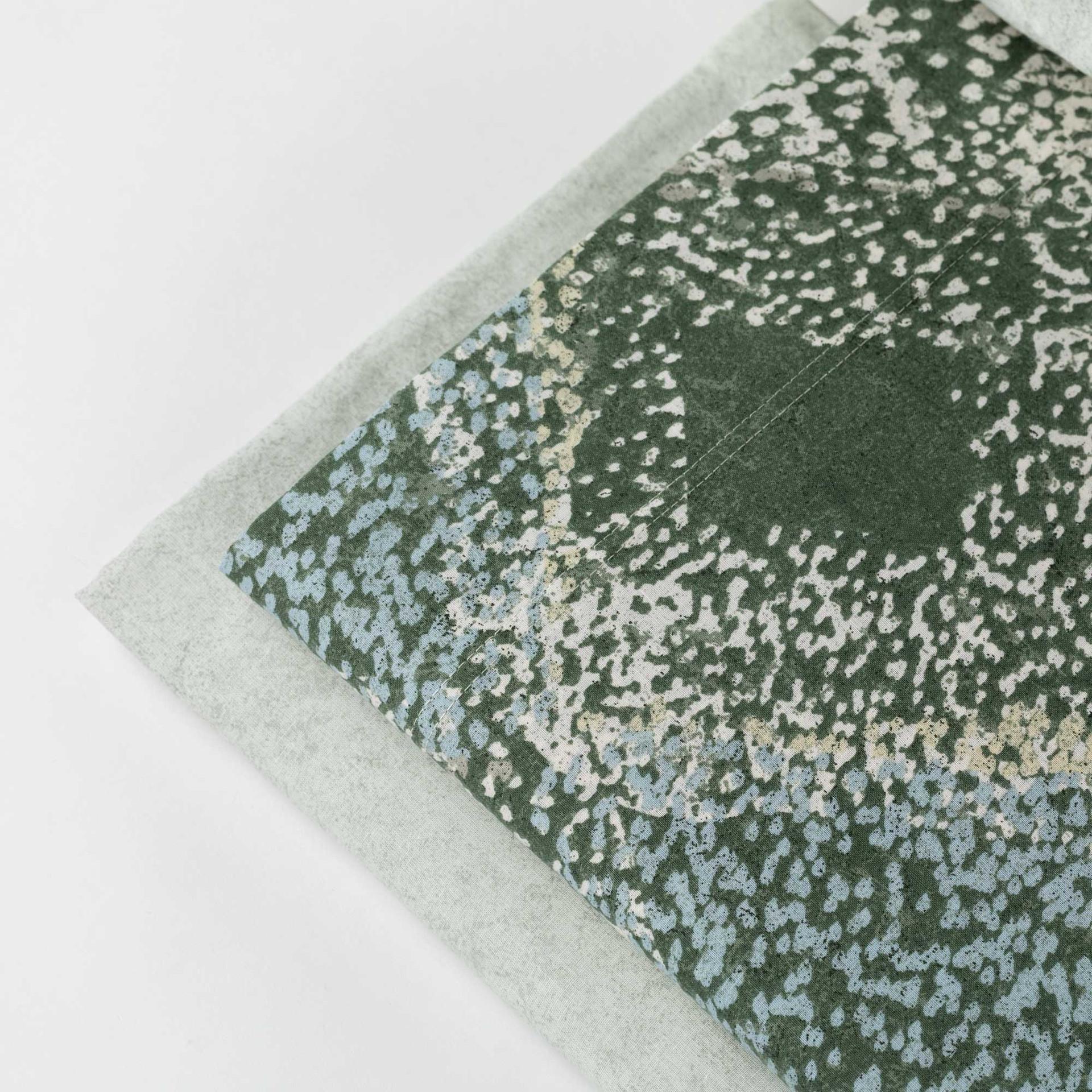 Completo letto matrimoniale cotone Riviera verde