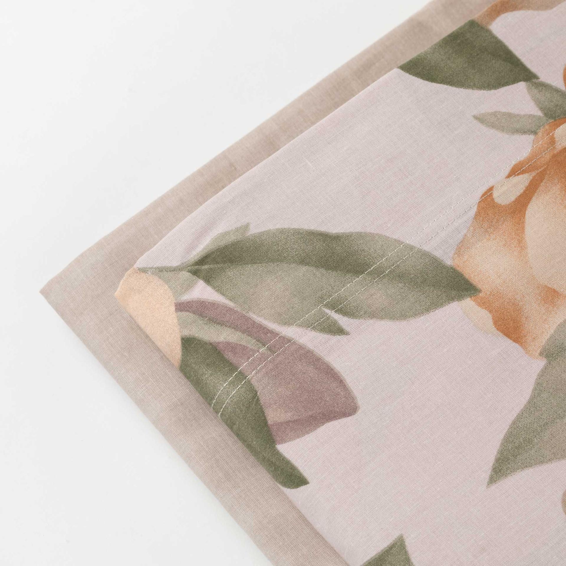 Completo letto matrimoniale floreale Riviera cotone