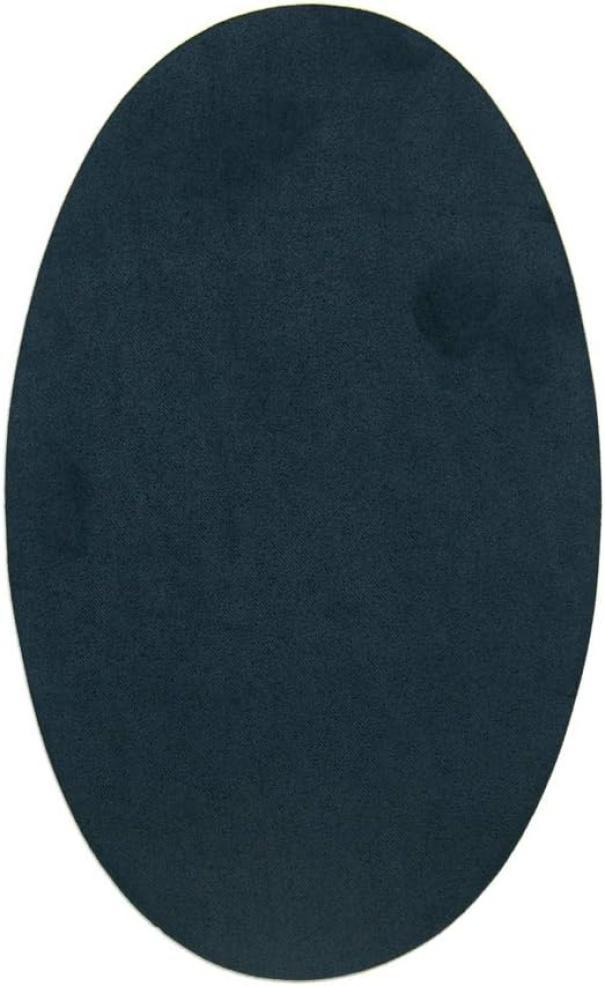 Coppia toppe scamosciate ovali termoadesive