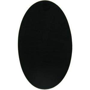 Coppia toppe scamosciate ovali termoadesive