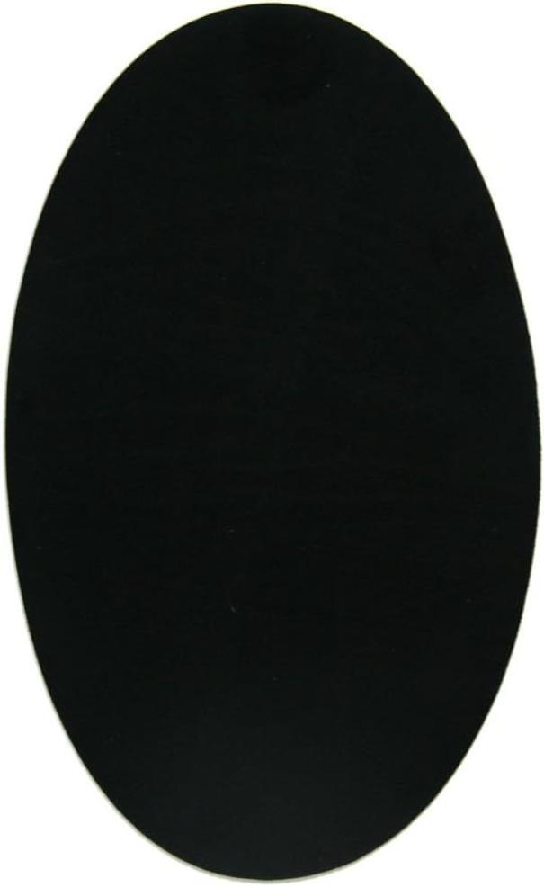 Coppia toppe scamosciate ovali termoadesive