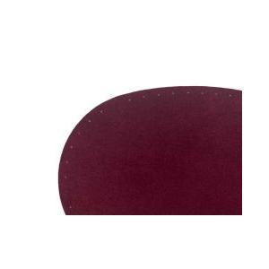 Coppia toppe scamosciate ovali termoadesive