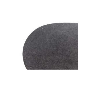 Coppia toppe scamosciate ovali termoadesive grigio