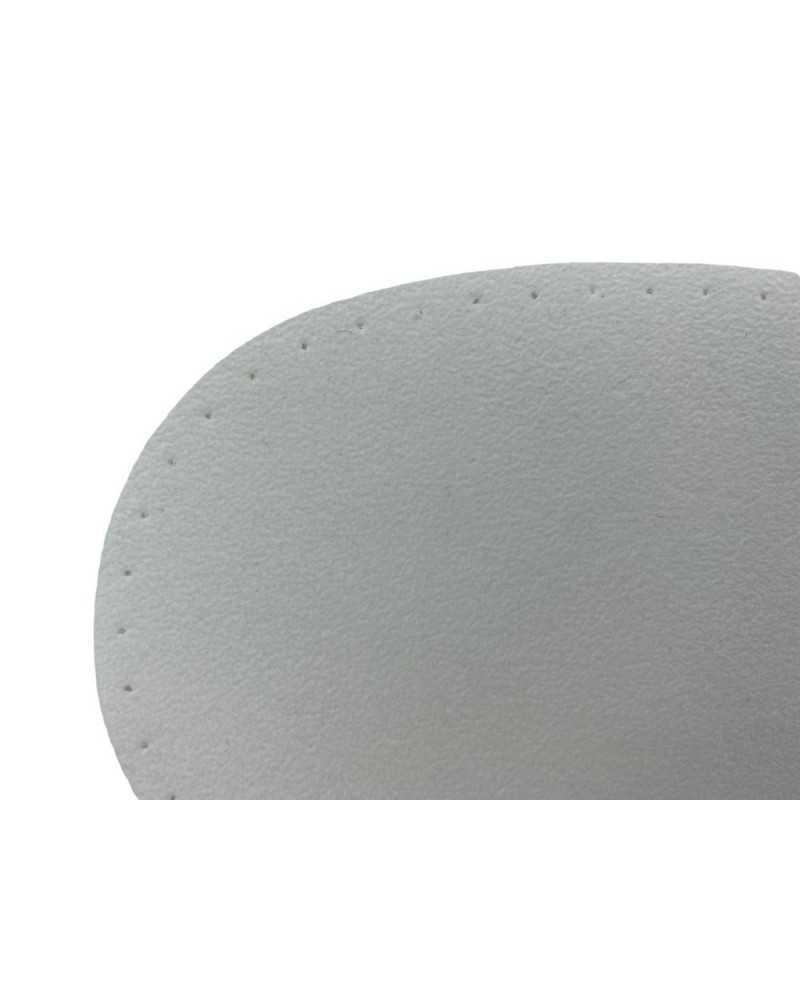 Coppia toppe scamosciate ovali termoadesive