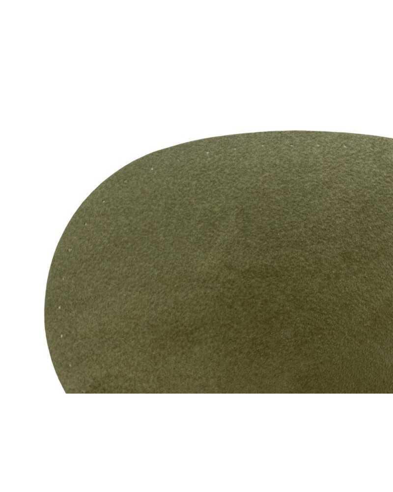 Coppia toppe scamosciate ovali termoadesive