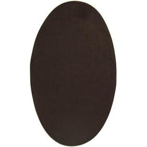 Coppia toppe scamosciate ovali termoadesive