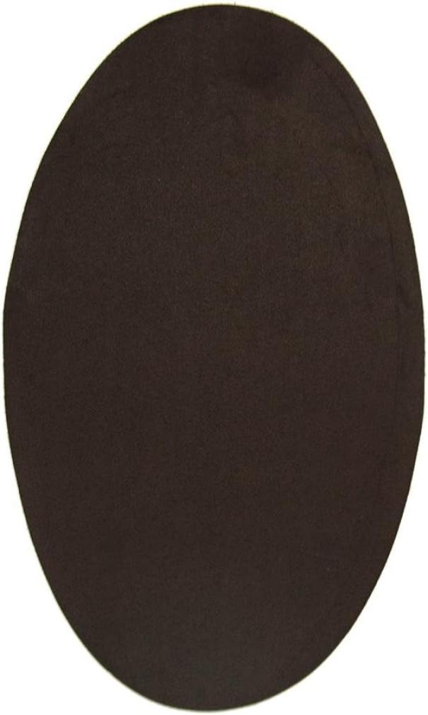 Coppia toppe scamosciate ovali termoadesive