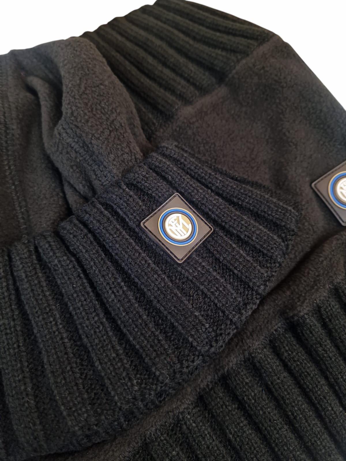 Set scaldacollo e zuccotto da adulto compatibile con Inter