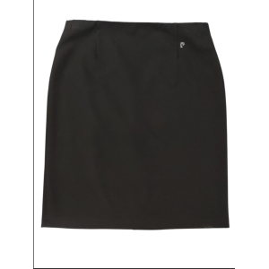 Gonna elastico vita poly gabardine elasticizzata  nero