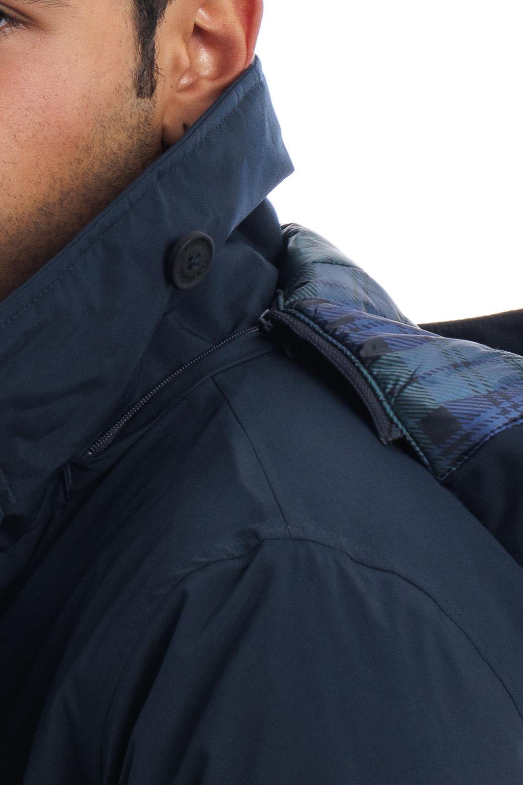 Giaccone uomo con cappuccio blu Save The Duck