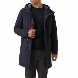 Winter light parka blu uomo  roberto ricci
