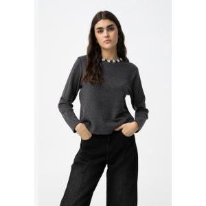 Maglioncino con perline donna