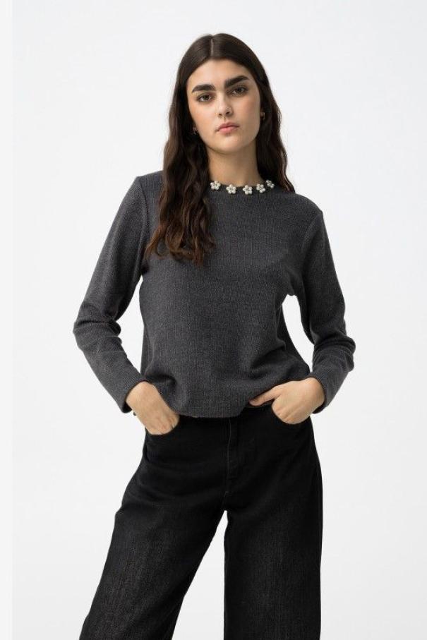 Maglioncino con perline donna Tiffosi