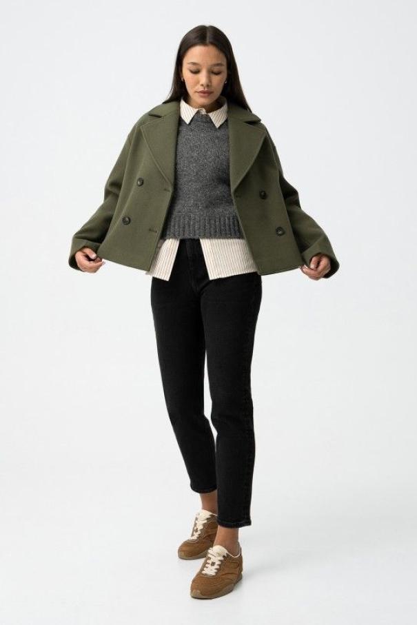 Cappotto corto in panno Tiffosi