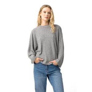 Maglioncino manica lunga grigio  donna