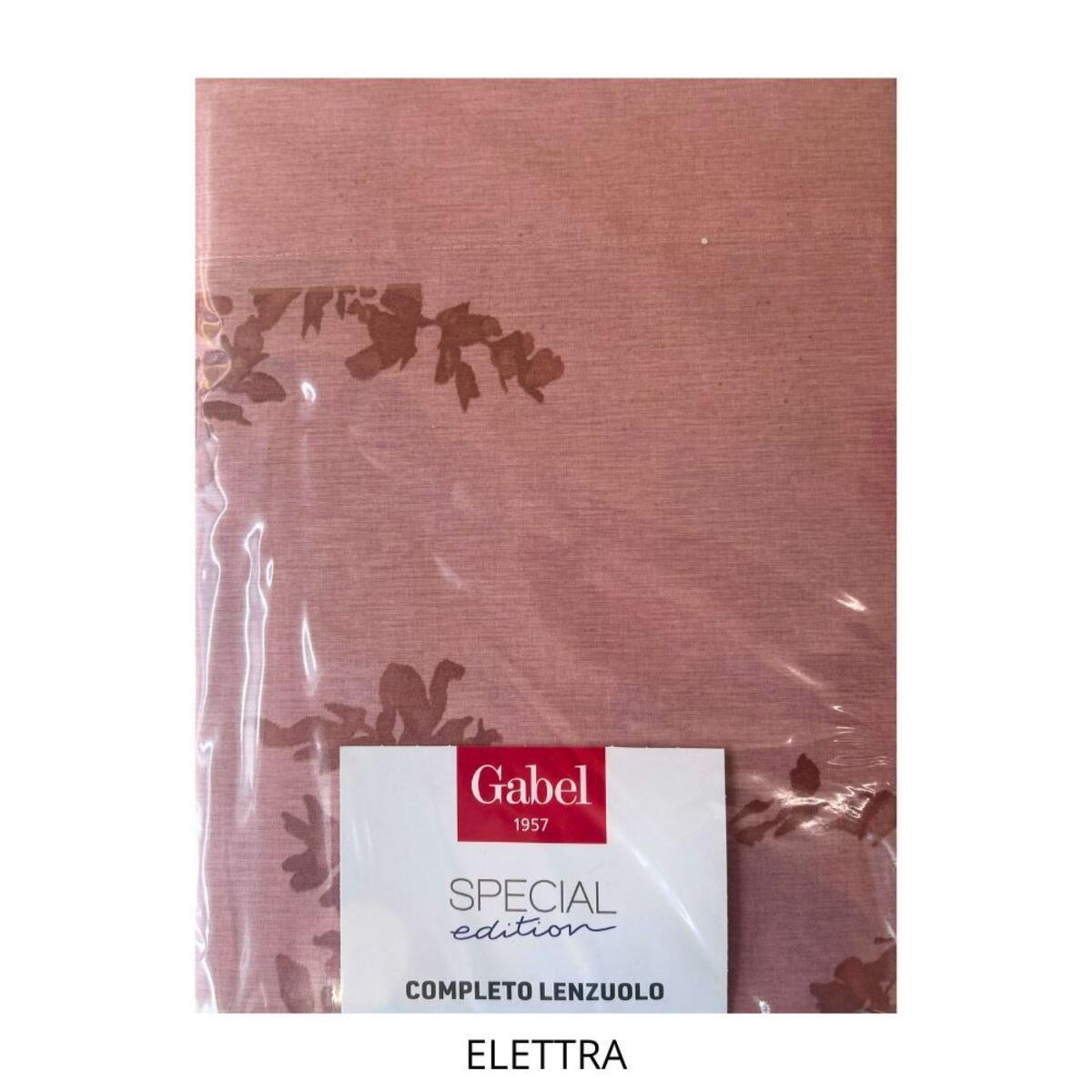 gabel lenzuolo 2p fantasia ramage elettra pesco - foto 2