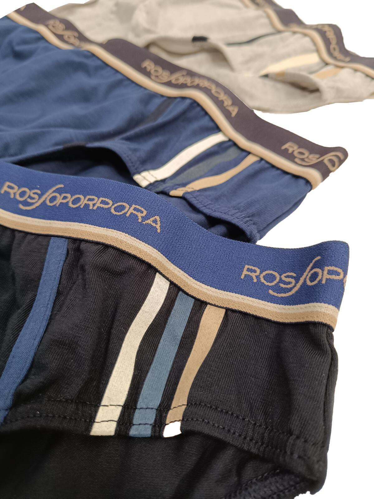 Tris slip uomo Rossoporpora cotone elasticizzato Multicolore US2111