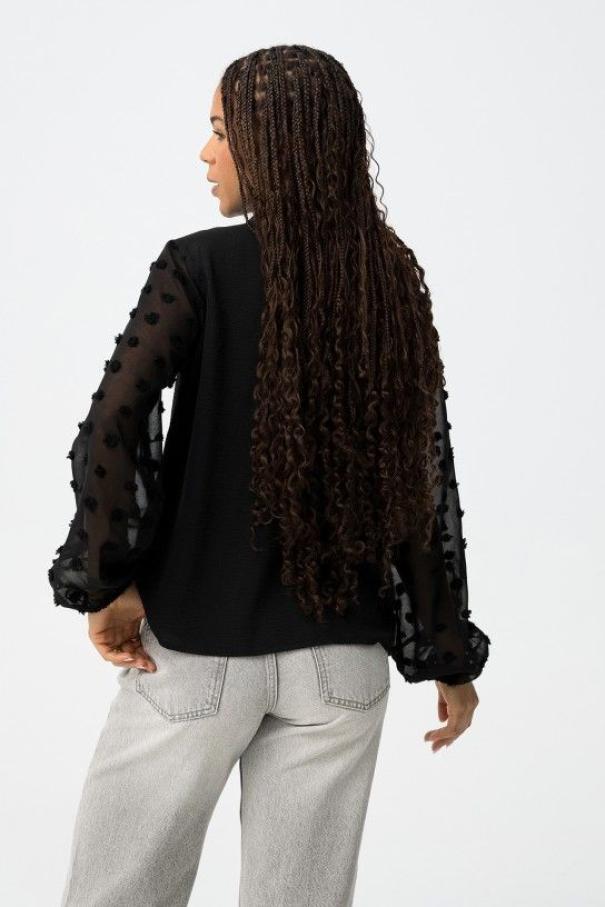 Camicia con maniche a palloncino ricamate Tiffosi donna