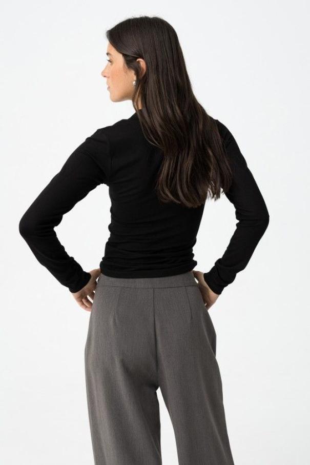 Maglia maniche lunghe con scollo V donna Tiffosi