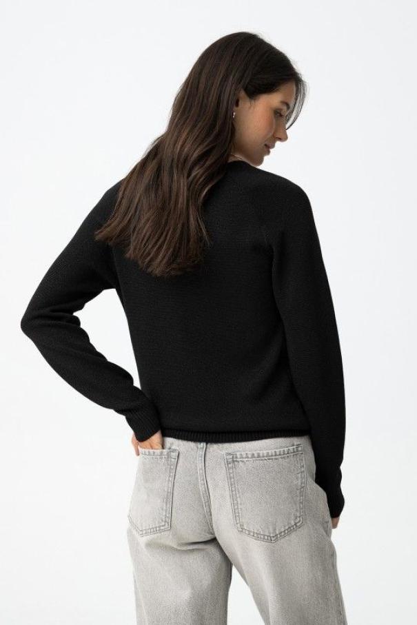 Maglia maniche lunghe con scollo V donna Tiffosi