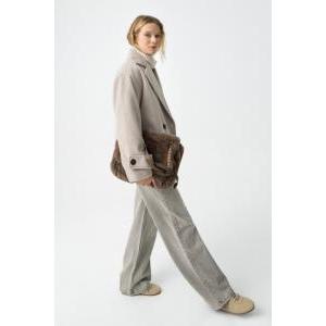 Cappotto corto beige di panno