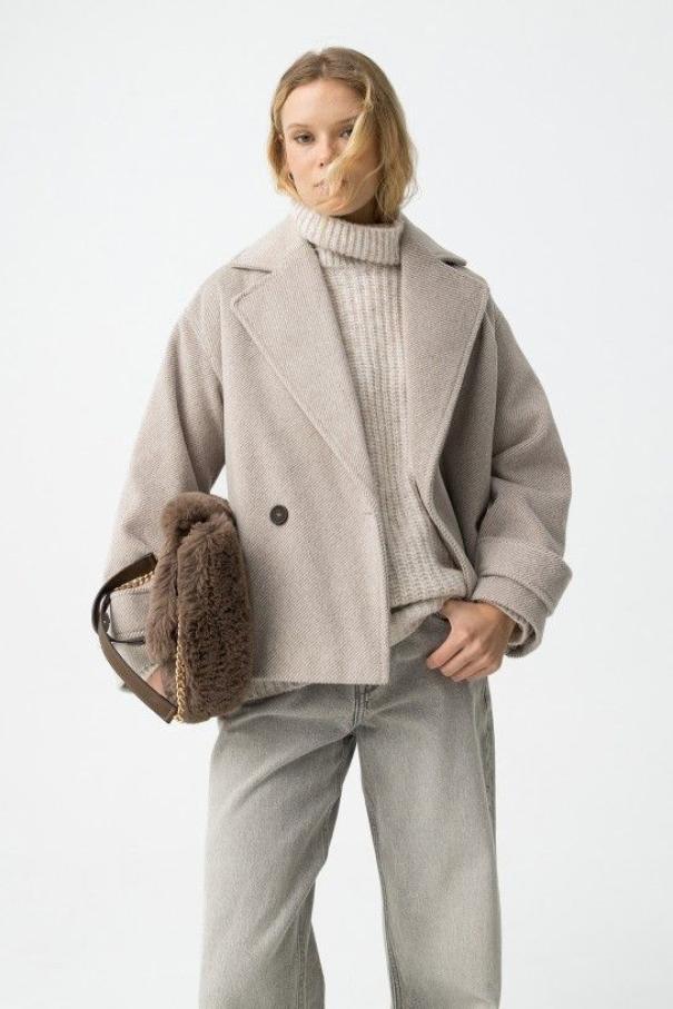 Cappotto corto di panno Tiffosi