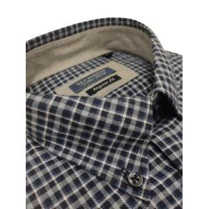 Camicia flanella quadretti regular fit blu