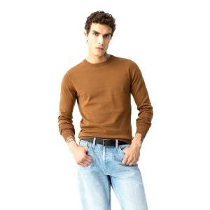 Maglioncino cotone uomo  marrone