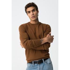 Maglioncino cotone uomo  marrone