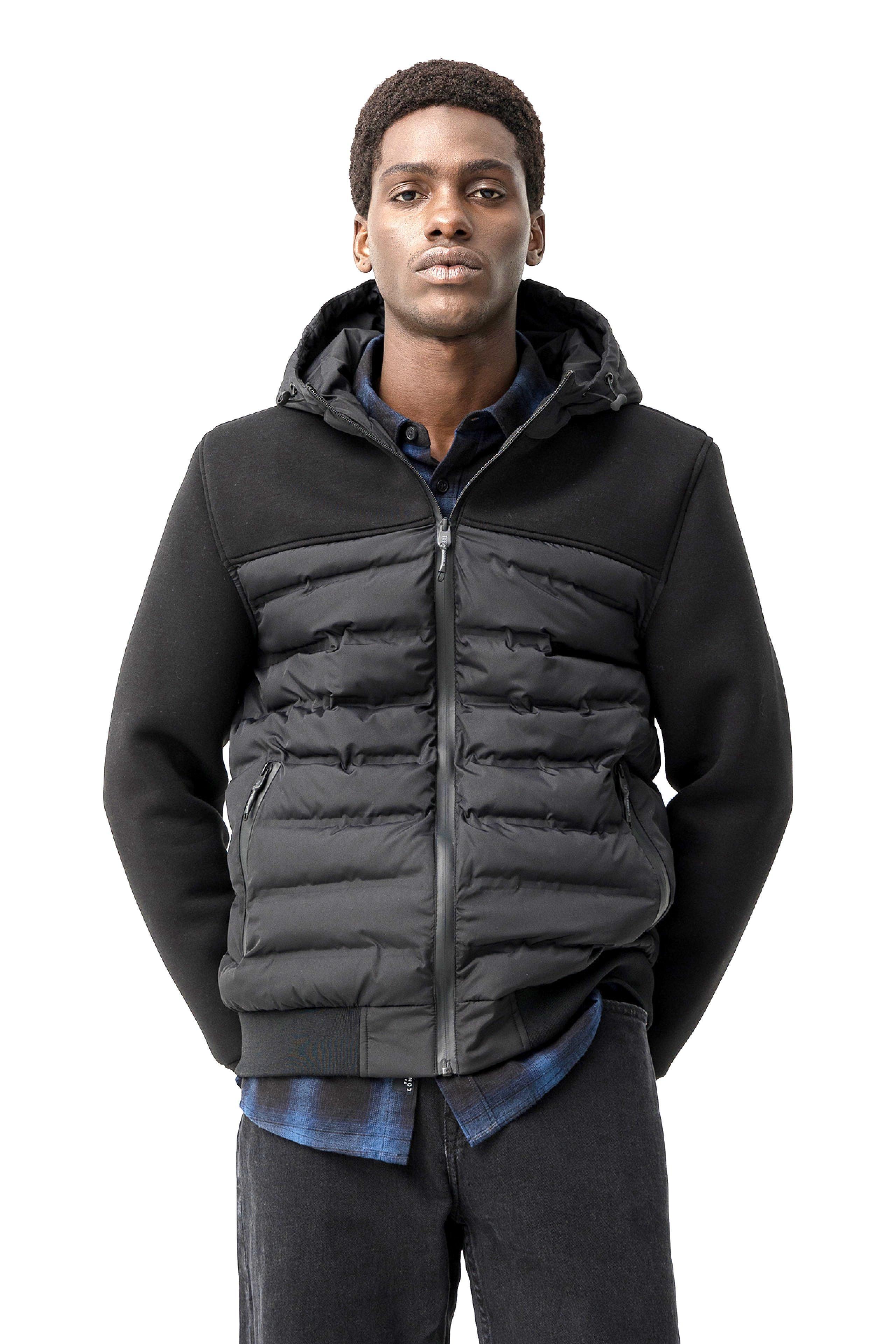 Giubbino trapuntato nero da uomo Tiffosi