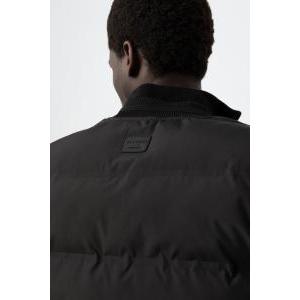 Giubbino nero trapuntato da uomo