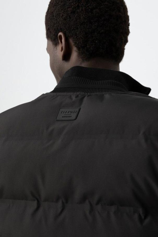 Giubbino nero trapuntato da uomo Tiffosi