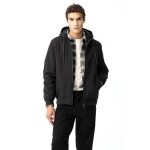 Giaccone antivento nero da uomo