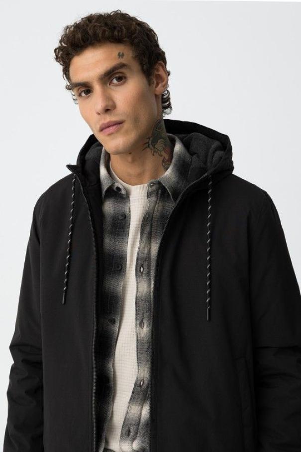 Giaccone antivento nero da uomo Tiffosi