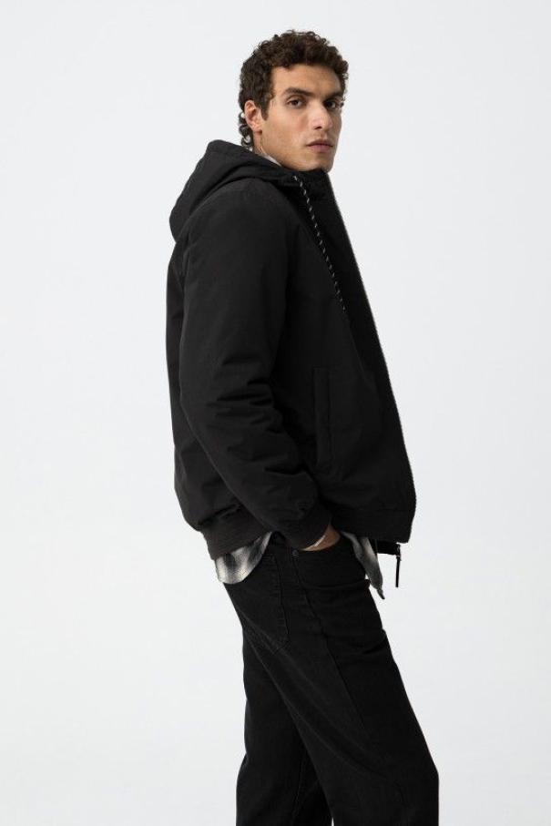 Giaccone antivento nero da uomo Tiffosi