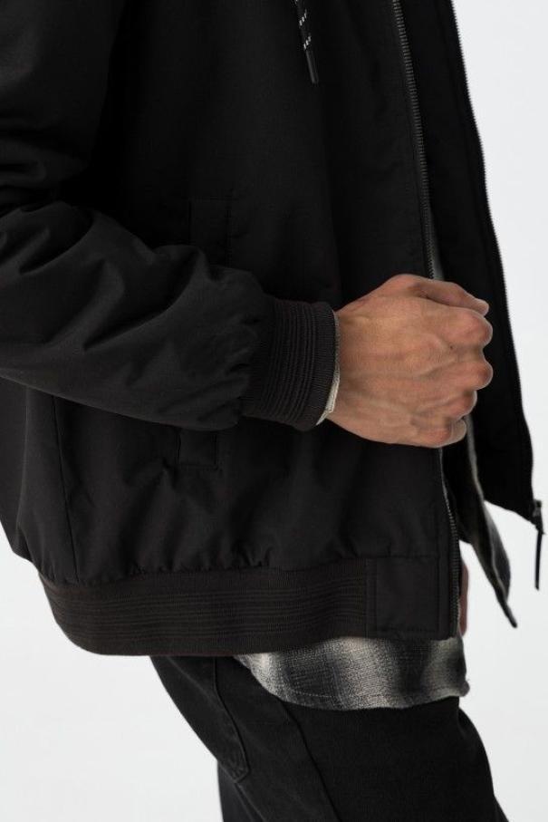 Giaccone antivento nero da uomo Tiffosi