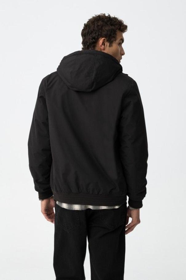 Giaccone antivento nero da uomo Tiffosi