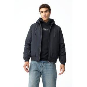 Giaccone blu uomo antivento  blu