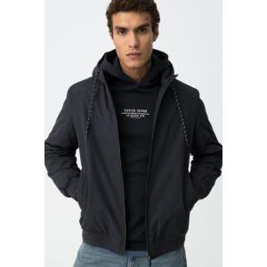 Giaccone blu uomo antivento  blu