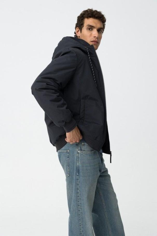 Giaccone antivento blu da uomo Tiffosi