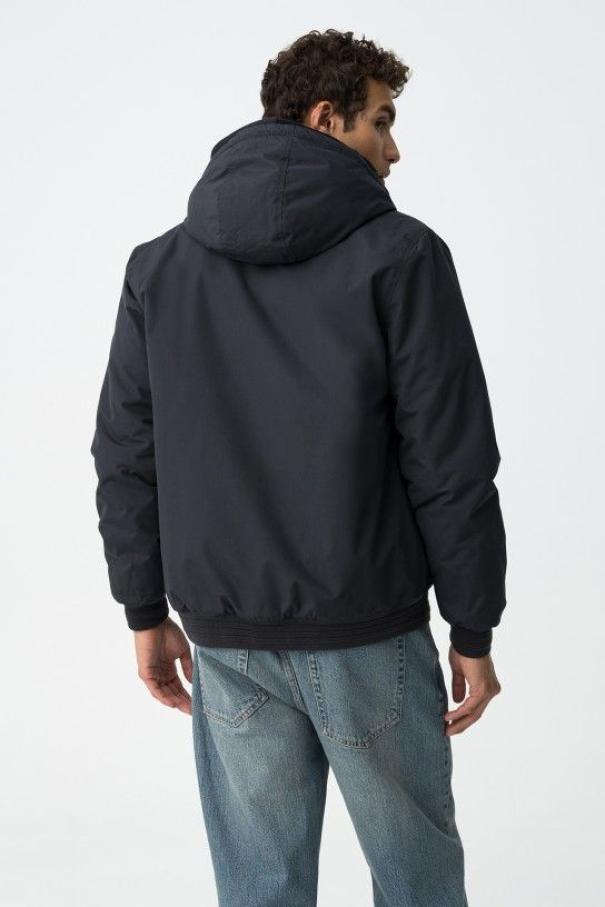 Giaccone antivento blu da uomo Tiffosi