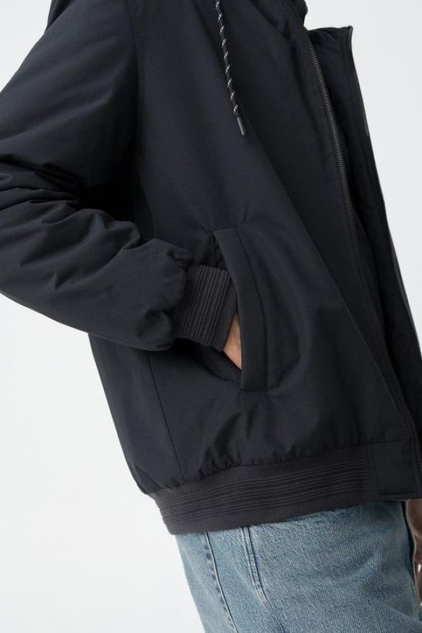 Giaccone antivento blu da uomo Tiffosi