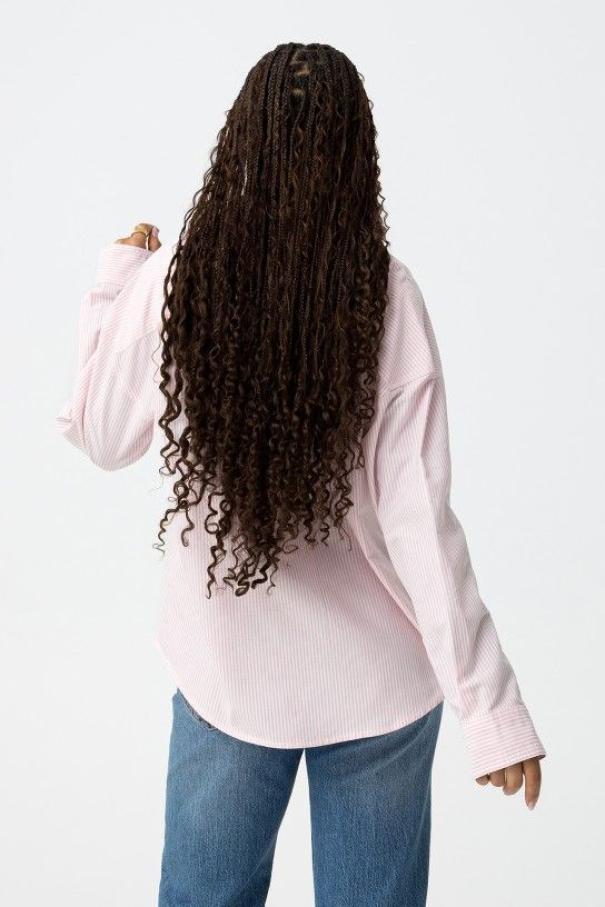 Camicia a righe rosa donna Tiffosi