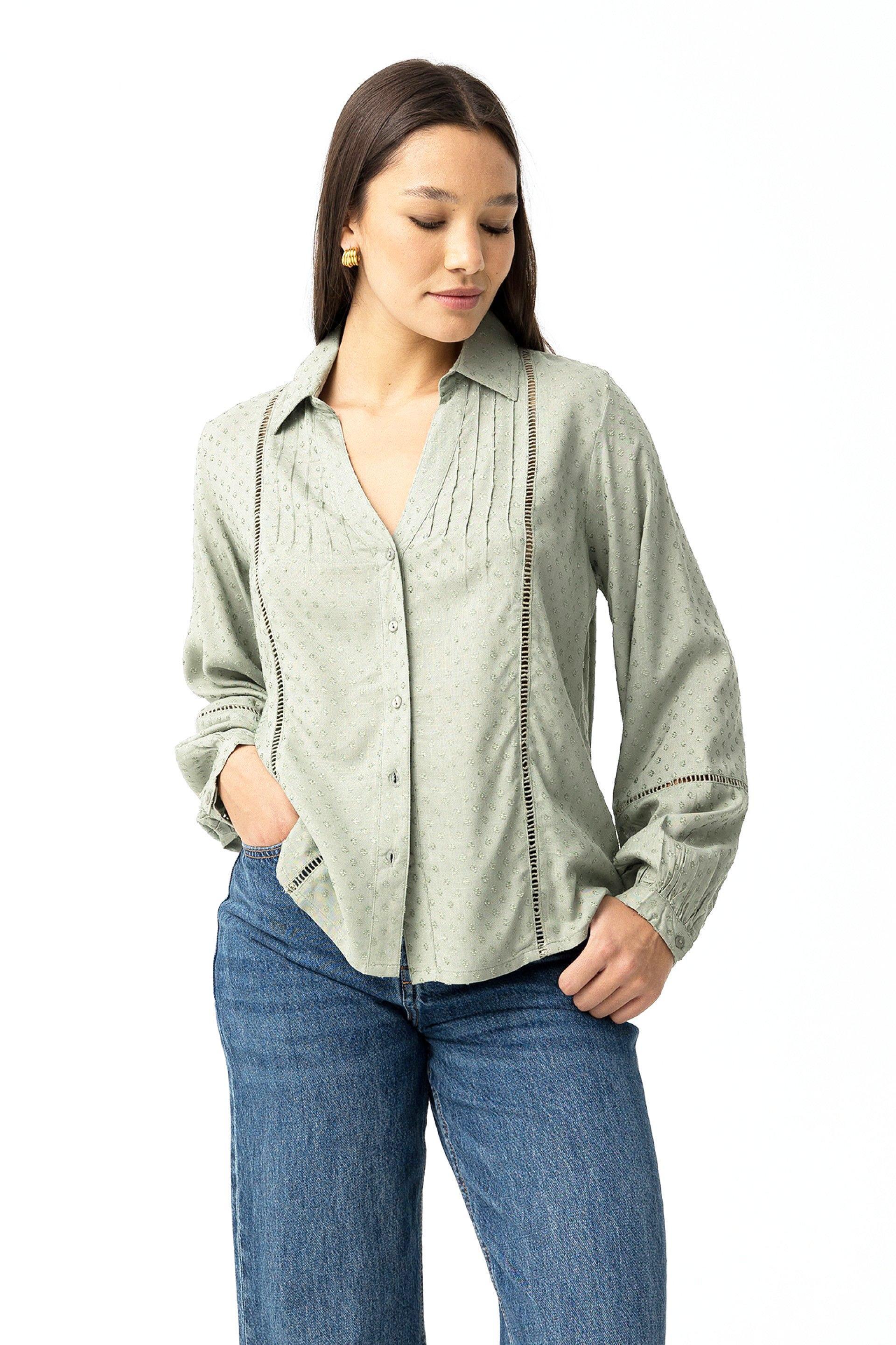 Camicia donna verde salvia Tiffosi