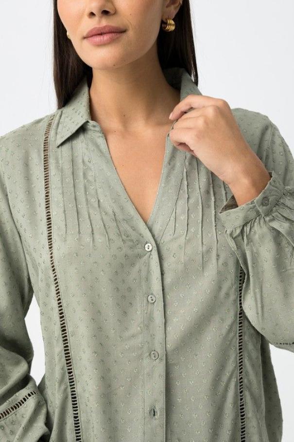 Camicia donna verde salvia Tiffosi