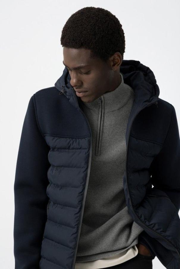 Giubbino trapuntato blu da uomo Tiffosi