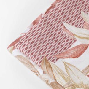 Completo letto matrimoniale cotone foglie